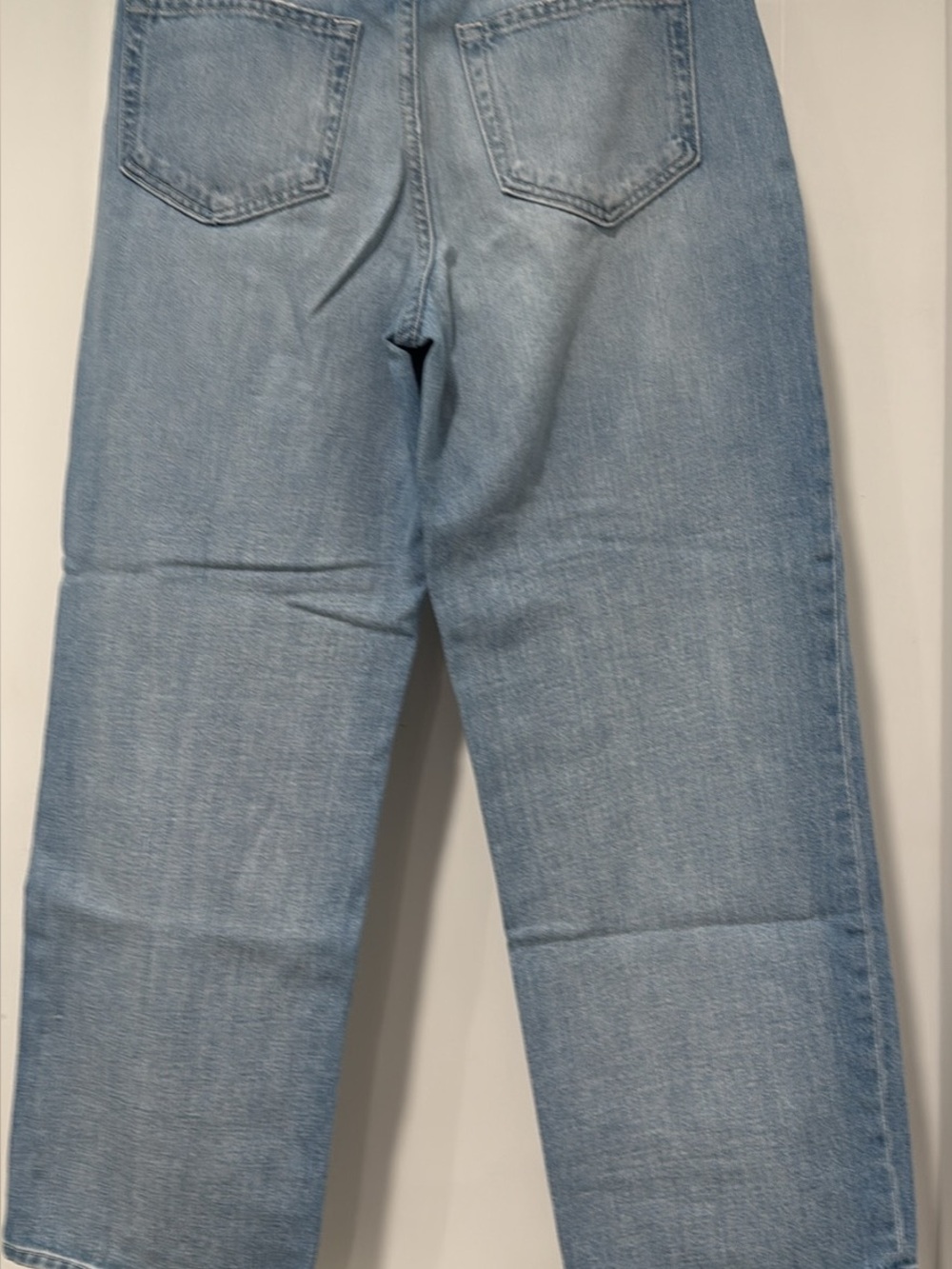 L'AGENCE Light Blue High-Rise Straight-Leg Jeans